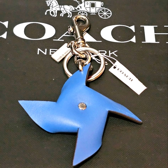 COACH PINWHEEL BAG CHARM / KEYCHAIN (NWT) - Picture 6 of 13